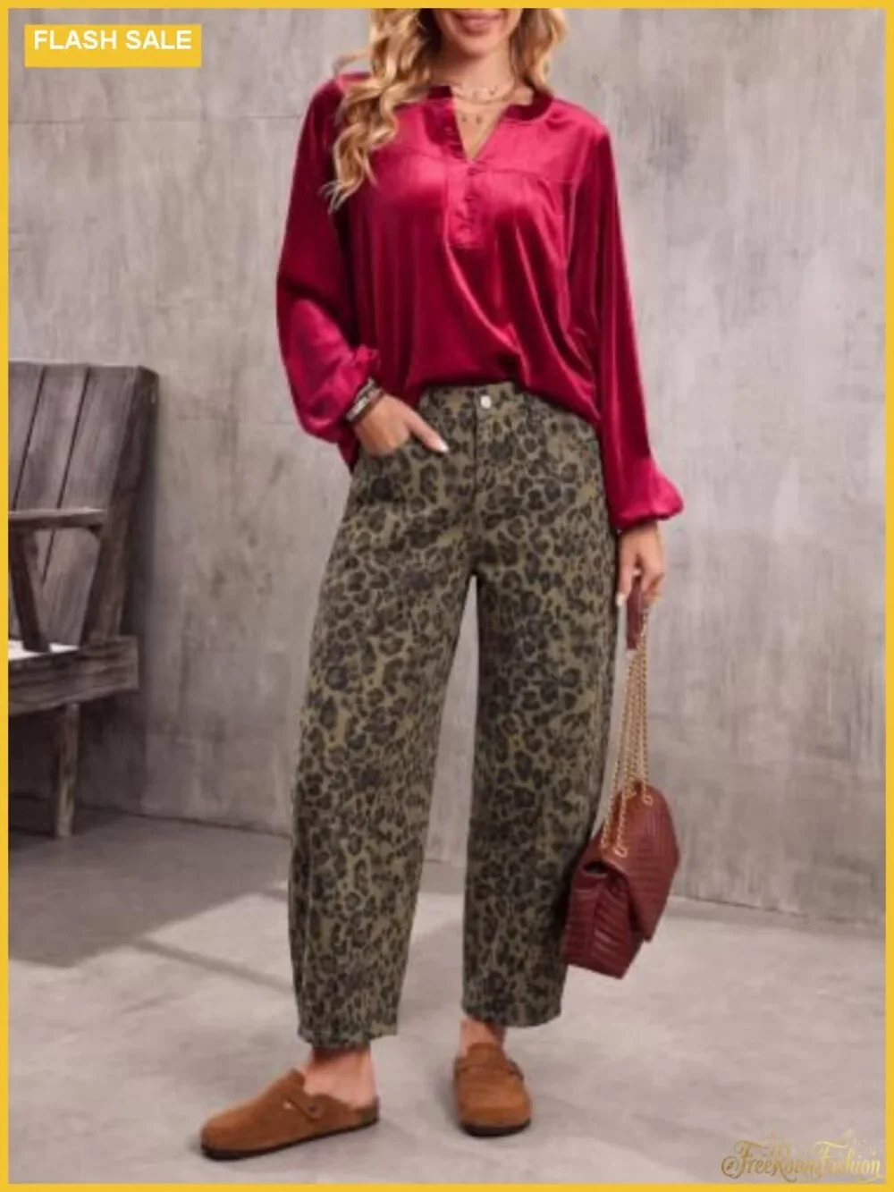 Women's High Waisted Wide Leg Barrel Jeans Vintage